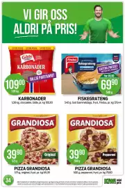 Kiwi kundeavis uke 34 Side 5: PIZZA GRANDIOSA €39,90, KARBONADER €109,00