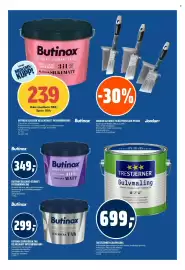 Coop Obs kundeavis Side 2: Butinox klassisk 10/silkematt interiørmalning €239,00, Trestjerner gulvmaling €699,00