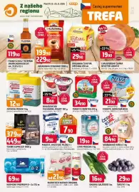 Trefa leták týden 34 Strana 1: Madeta jihočeské mléko €7,90, Madeta madetka €34,90