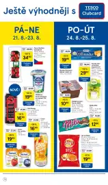 Tesco leták týden 34 Strana 14: Lay's Chipsy stix ketchup €19,90, Kunín Smetana ke šlehání 31% €19,90