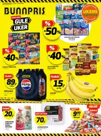 Bunnpris kundeavis uke 34 Side 1: ALL TEX MEX FRA OLD EL PASO, BANANER €15,00