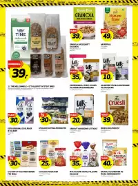 Bunnpris kundeavis uke 34 Side 3: HAVREGRANOLA SPELT & KANEL OG JORDBÆR & BRINGEBÆR €35,00, URKRAFT HAVREGRYN LETTKOKT €20,00
