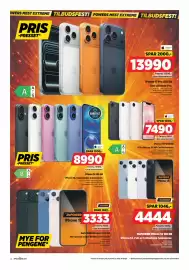 POWER kundeavis uke 34 Side 14: RePOWER iPhone 14 128 GB €4.444,00, IPhone 17e 256 GB €7.490,00