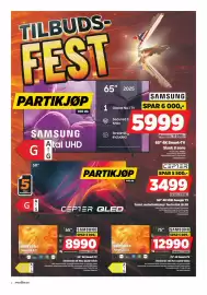 POWER kundeavis uke 34 Side 2: SAMSUNG 75 4K Smart-TV €12.990,00, CEPTER 50 4K UHD Google TV €3.499,00