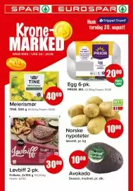 Spar kundeavis Side 1: Avokado €10,00, Norske nypoteter €10,00
