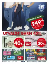 Sparkjøp kundeavis Side 1: UTVALGTE JEANS €249,90, ALT FRA MAX FACTOR