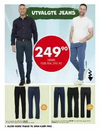 Sparkjøp kundeavis Side 2: UTVALGTE JEANS €249,90, Jeans 5 -lommers €249,90