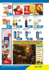 PRIVÁT akciós újság hét 34 Oldal 3: Sió gyümölcsital €499,00, Privát földimogyoró €799,00