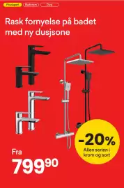 Right Price Tiles kundeavis Side 10: Allen serien i krom og sort
