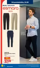 Lidl gazetka tydzień 35 Strona 16: ESMARA MEN Spodnie męskie chino z bawełną €37,49