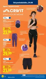 Lidl gazetka tydzień 35 Strona 30: CRIVIT Szorty funkcyjne damskie €23,99, CRIVIT Legginsy funkcyjne damskie €29,99
