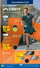 Lidl gazetka tydzień 35 Strona 32: CRIVIT Skarpetki stopki damskie lub męskie z bawełną, 5 par €5,99