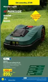 Lidl gazetka tydzień 35 Strona 34: PARKSIDE Robot koszący smart z aplikacją, 20 V, 4 Ah €899,00