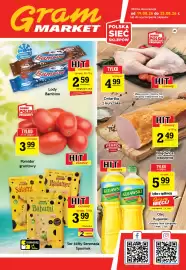 Gram Market gazetka tydzień 34 Strona 1: Lody śmietankowe o smaku waniliowym w polewie czekoladowej Bambino €2,59