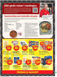 ICA Supermarket reklamblad vecka 34 Sida 10: Sätt goda vanor i vardagen. Många är tillbaka efter semester och skola och jobb