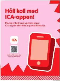 ICA Supermarket reklamblad vecka 34 Sida 7: Håll koll med ICA-appen! Plocka enkelt fram veckans klipp i ICA-appen eller kika