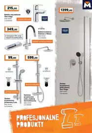 Bricoman gazetka Strona 11: Bateria umywalkowa Start Edge GROHE €215,00, Zestaw prysznicowy przesuwny Luna kolor chrom €99,00
