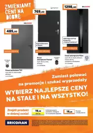 Bricoman gazetka Strona 14: Drzwi zewnętrzne Milan €1.298,00, Drzwi zewnętrzne Poznań €769,00