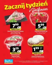 Delfin gazetka Strona 1: Papryka czerwona €5,99, Śmietanka Piątnica 30% €3,29