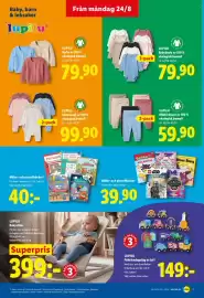 Lidl reklamblad vecka 35 Sida 15: LUPILU Kofta av 100% ekologisk bomull €79,90
