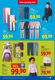 Lidl reklamblad vecka 35 Sida 17: LUPILU Leggings €59,90, LUPILU Denimjoggers €69,90