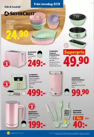 Lidl reklamblad vecka 35 Sida 22: SILVERCREST Elektrisk kaffekvarn €99,90, SILVERCREST Varmluftsfritös €499,00