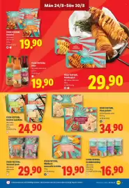 Lidl reklamblad vecka 35 Sida 9: FOOD FESTIVAL Pizza pockets €34,90, FOOD FESTIVAL Arancini €19,90