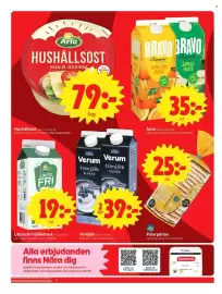 ICA Supermarket reklamblad vecka 34 Sida 6: Juice €35,00, Hushållsost €79,00
