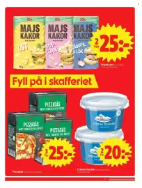 ICA Supermarket reklamblad vecka 34 Sida 9: Majskakor €25,00, Crème fraiche €20,00