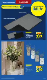 Catalogue Lidl | Les Exclus Web de la semaine page 11: LIVARNO Vase €5,99, LIVARNO Tapis antipoussière €7,99