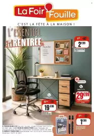 Catalogue La Foir'Fouille semaine 34 page 1: 18 marqueurs double pointe €1,99, Tableau blanc 2 en 1 €2,99