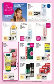 Bipa Flugblatt Seite 2: Borotalco Dusche €4,99, Essence Candy Bomb Shiny Lipgloss €1,29