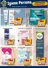 Volantino A Casa Mia Pagina 11: Depilzero kit scaldacera €2,49, Gillette Mach3 €9,90