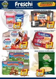 Volantino A Casa Mia Pagina 8: Sottilette classiche €1,39, Amadori Ewiva! €0,33