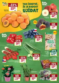 Billa leták týden 34 Strana 8: Rajčata Nelinka, Strabena €39,90, Bon Via! Meruňky €59,90