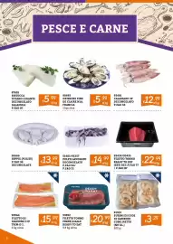 Volantino Zona Pagina 6: Filetto di salmone c/p €15,99, Seppie (pulite) €13,99