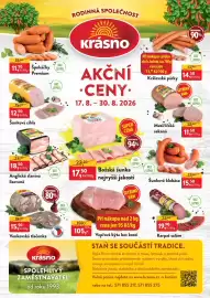 MP Krásno leták Strana 1: Božská šunka €17,50, Vepřová kýta bez kosti €105,00