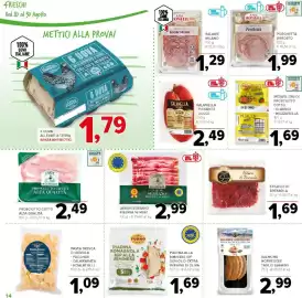 Volantino Todis Pagina 14: Sfilacci di Bresaola €1,69, Piadina Romagnola IGP alla Riminese €1,69