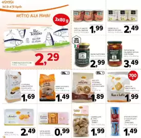 Volantino Todis Pagina 18: Frollini Riso e Latte €1,99, Farro soffiato al miele €1,49