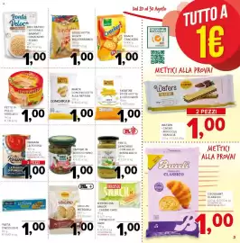 Volantino Todis Pagina 3: Frollini integrali €1,00, Chips & Lips conchiglie alla paprika €1,00