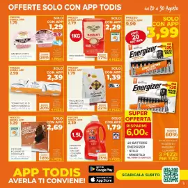 Volantino Todis Pagina 5: Frollini con Caramello e Cioccolato €1,39, Cuore Mediterraneo Riso Basmati €2,29