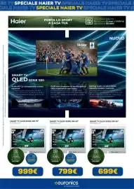 Volantino Euronics Pagina 6: Haier QLED 65" €799,00, Televisione QLED Haier €699,00