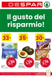Volantino Despar Pagina 1: Cornetto Soft Caramel o Cookies & Chocolate €2,79, Mozzarella Brimi €2,99
