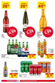 Volantino Despar Pagina 14: Birra Original Heineken €1,99, Coca-Cola, Sprite o Fanta €3,59