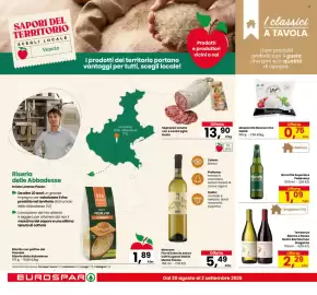 Volantino Eurospar Pagina 10: Birra Pils Superiore Pedavena €1,09, Sopressa veneta con e senza aglio Busin €13,90