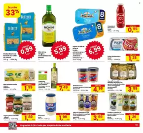 Volantino Eurospar Pagina 13: Passata di Pomodoro Pomì €0,95, Olio Extra Vergine di Oliva Classico Monini €5,99