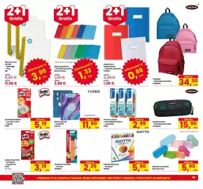 Volantino Eurospar Pagina 15: COLLA STICK PRITT €3,19, Diario scuola - assortiti Comix €11,90
