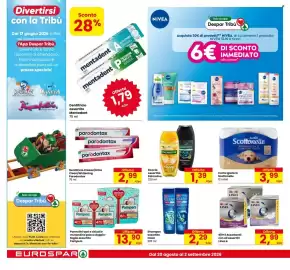 Volantino Eurospar Pagina 18: Carta Igienica Scottonelle €3,99, Shampoo assortito Clear €2,29