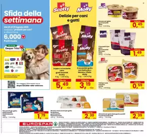 Volantino Eurospar Pagina 20: Alimento per gatto Gold gusti assortiti €2,39, FELIX €1,79