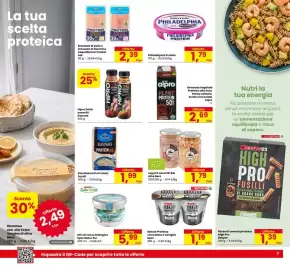 Volantino Eurospar Pagina 7: Bresaola di pollo o bresaola di tacchino Aequilibrium Protein Aia €2,39